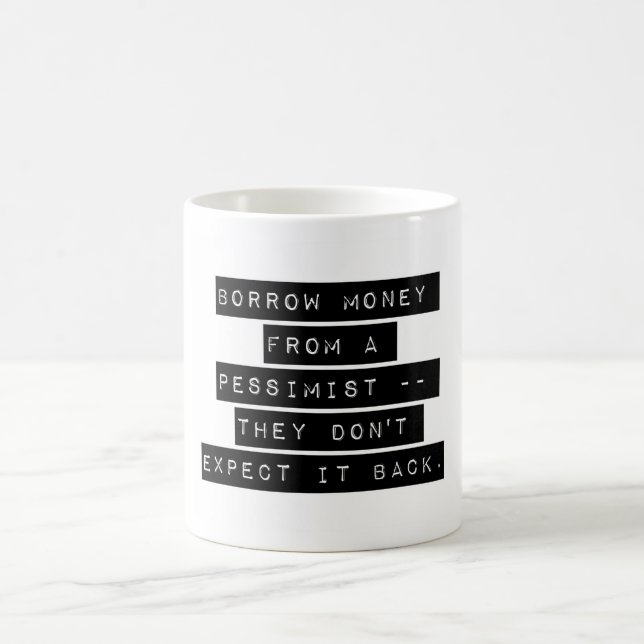 Design mit der lustigen Aussage: Kaffeetasse (Mittel)