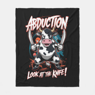 Design mit einem Kuh-Zeichen Fleecedecke