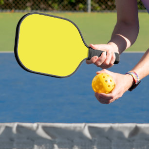 Design mit gelbem Hintergrund und schwarzer Grenze Pickleball Schläger