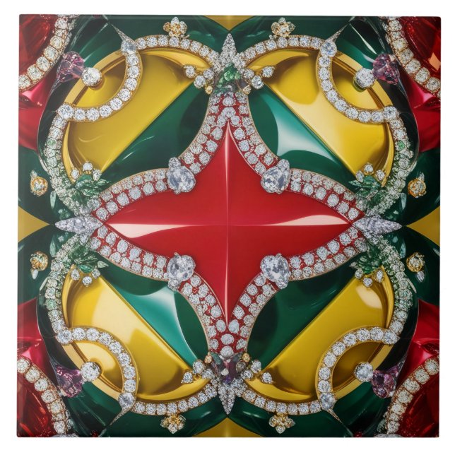 Design mit Los Angeles Farben und modernes Design Fliese (Vorderseite)