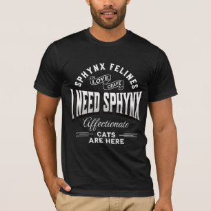 Design mit lustigen Sprüchen für Männer mit Sphynx T-Shirt