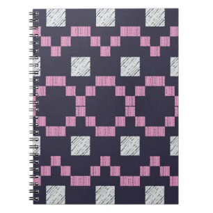 Design mit manueller Schraffur. Ethnisches Boho-Or Notizblock