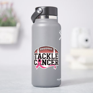 Design mit rosa Band gegen Krebs Aufkleber