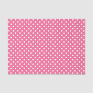 Design mit rosa weißen Tupfen Seidenpapier