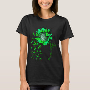 Design mit Sonnenblume und grünem Band für Kleinwu T-Shirt