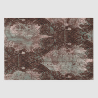 Design mit Vintager Karte von Boston aus dem Jahr Seidenpapier