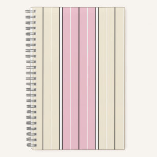 Design mit weichem Farbverlauf und vertikalen Stre Notizbuch