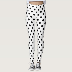 Design mit weißen Punkten auf weißem Hintergrund Leggings