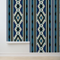 Design-Muster Blau und Weiß Navajo