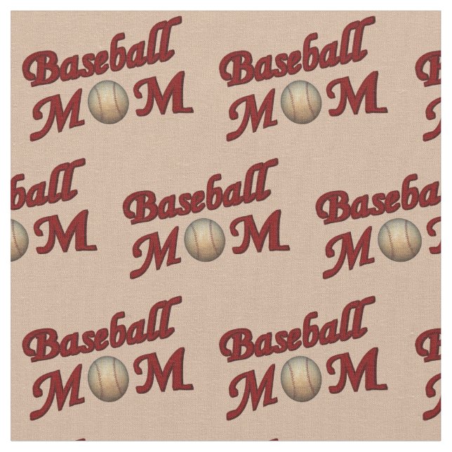 Design-Muster für Baseball-Mamas Stoff (Nahaufnahme)