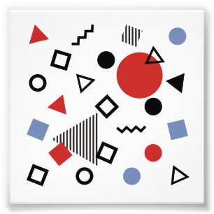 Design-Muster für Retro-Memphis Fotodruck