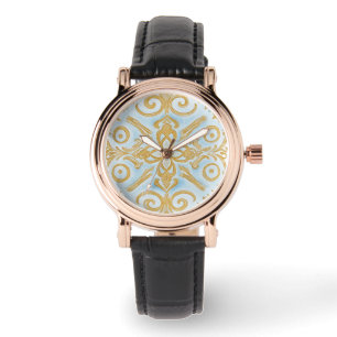 Design-Muster von Blue Gold Mozaik eWatch Armbanduhr