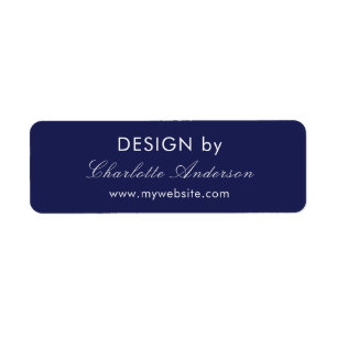 Design nach Namen marineblaue Unternehmer