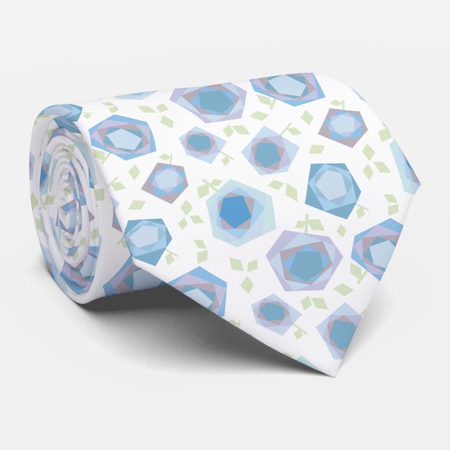 Design-Necktie für die geometrische Rose von Hand Krawatte (Gerollt)