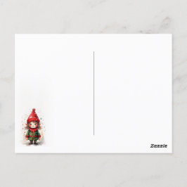 Design Niedlicher Weihnachtself Postkarte