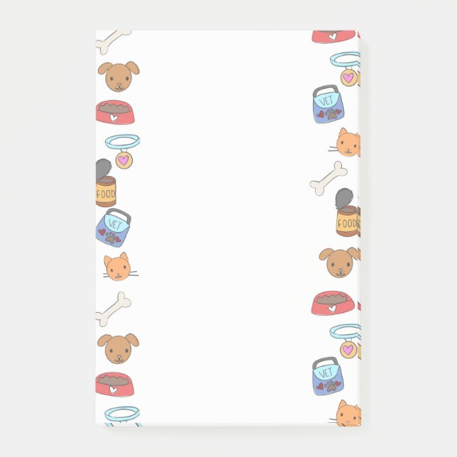Design-Notizblock für Vet Office Post-it Klebezettel (Vorderseite)