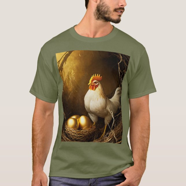 Design Oliven-Grün-T - Shirt (Vorderseite)