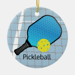 Design-Ornament des Pickleball Ball Paddels Keramik Ornament
