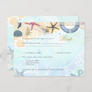 Design Own Beach Coast Nautical Event Einladung Postkarte