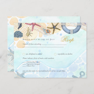 Design Own Beach Coast Nautical Event Einladung Postkarte