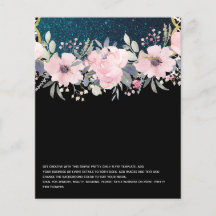 Design Own Pink Floral Event Business Stationery