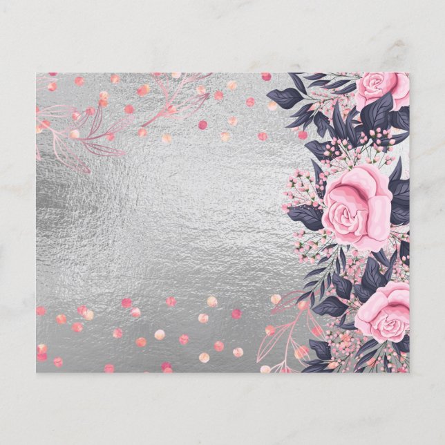 Design OWN Rosegold Metallic Event Business Flyer (Hinten)