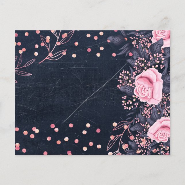 Design OWN Rosegold Metallic Event Business Flyer (Vorne)