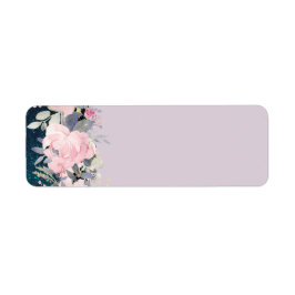 Design Own Stationery Girly Blume Blue Glitzer