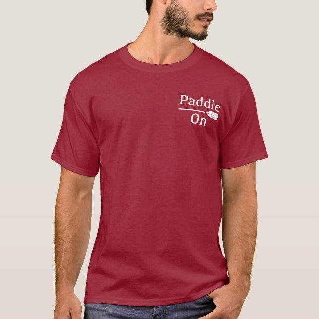 Design-Paddel - Dark-T - Shirt für Männer (Vorderseite)