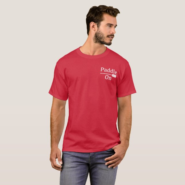 Design-Paddel - Dark-T - Shirt für Männer (Vorne ganz)