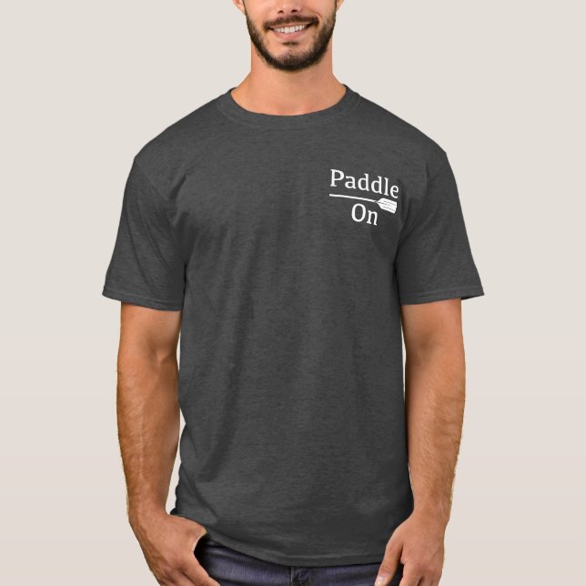Design-Paddel - Dark-T - Shirt für Männer (Vorderseite)