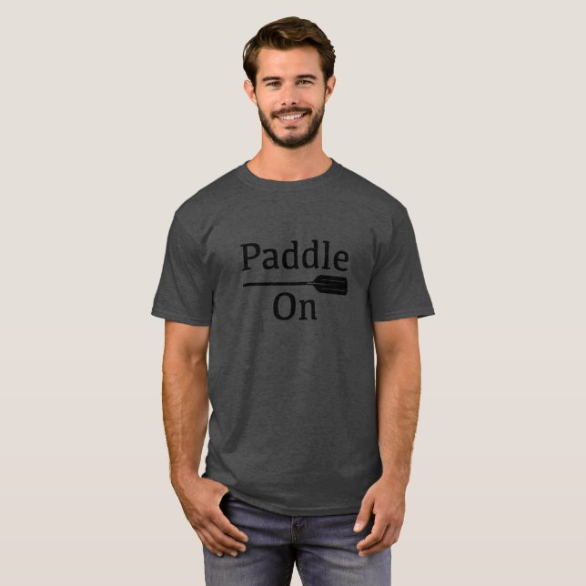 Design-Paddel - Dark-T - Shirt für Männer (Vorne ganz)