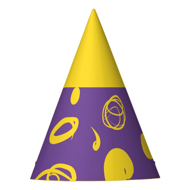 Design-Party-Hut für lineare Muster und Flecken Partyhütchen (Vorderseite)