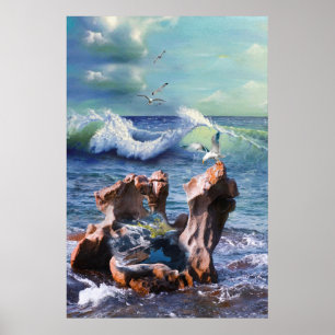 Design-Poster für den Power von Wasser Poster