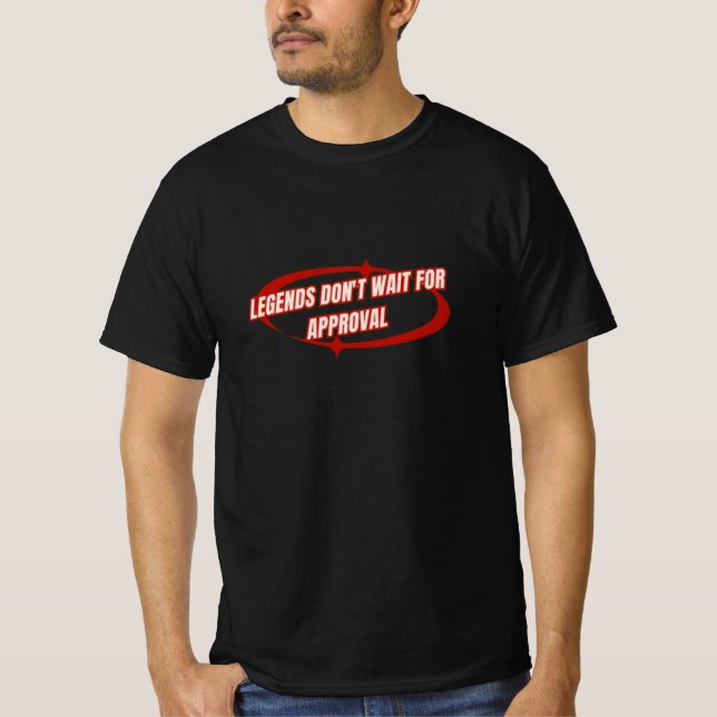 Design "Powerful Legend Performance Zitat" T-Shirt (Vorderseite)
