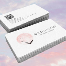 Design-QR-Code für Moon & Birds-Logos