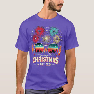 DESIGN Retro Feuerwerk in Weihnachtsfarben illumin T-Shirt