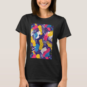 Design Retrowave Muster Art Retro T-Shirt