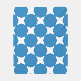Design Royal Pastel Blue & White Star Fleecedecke