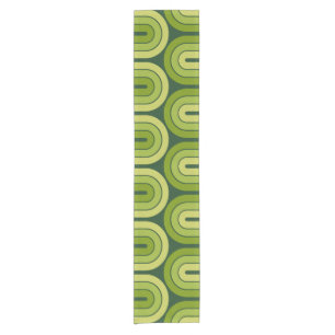 Design-Rug für geometrische Gradientwelle Kurzer Tischläufer