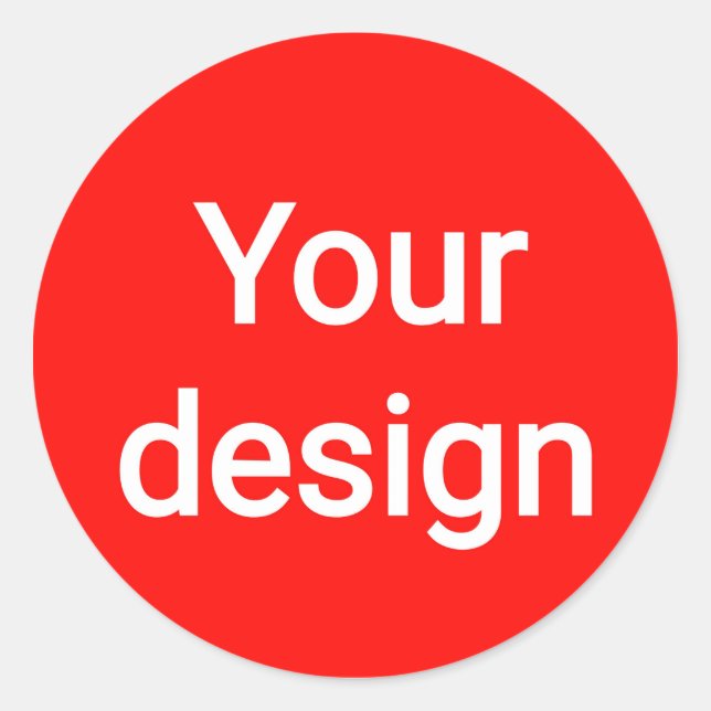 Design  runder aufkleber (Vorderseite)