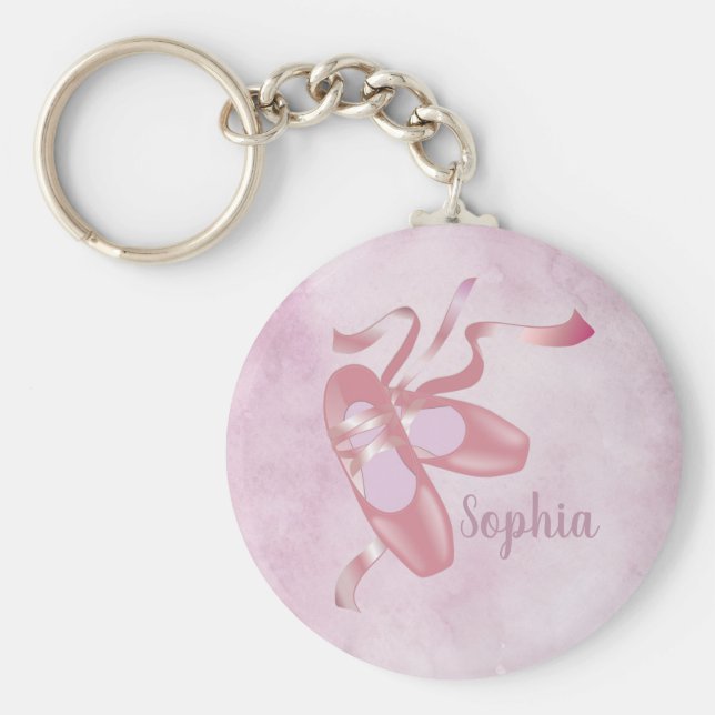 Design-Schlüsselanhänger für Ballet Shoes Schlüsselanhänger (Vorne)