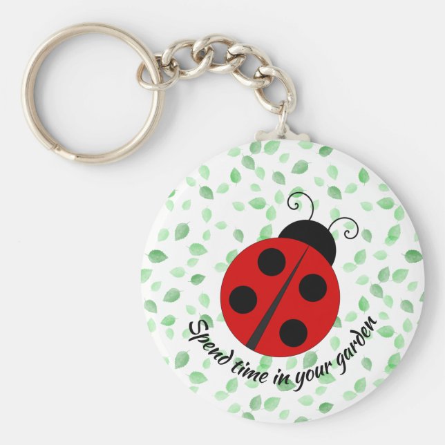 Design-Schlüsselanhänger für LadyBug und Blätter Schlüsselanhänger (Vorne)