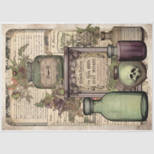 Design-Serie für Vintage Hexentöpfe 2 Seidenpapier