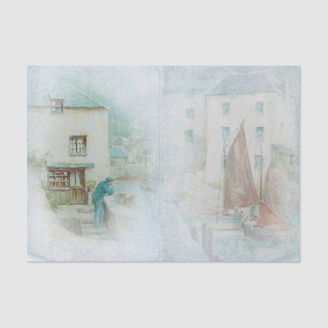 Design-Serie Nautic Harbour 5 Seidenpapier (Vorderseite)