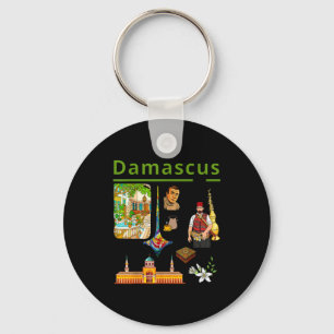Design-Shirt Damaskus Syrien Erbe Altstadt Schlüsselanhänger