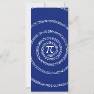 Design Spirale für Pi auf Navy Blue