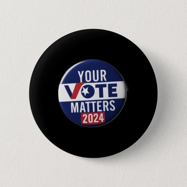 Design-Sticker für Ihre Kampagne "Vote S 2024" Button (Vorderseite)