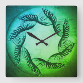 Design-STIL der Wall-Uhr Quadratische Wanduhr