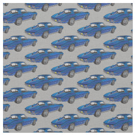 Design-Stoff für blaue Korvette Stoff